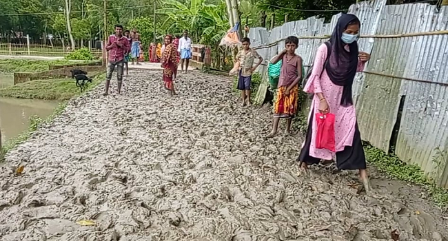 কাঁচা রাস্তা যেন গলার কাঁটা, বিয়ে হচ্ছেনা অনেক তরুণ-তরুণীর!